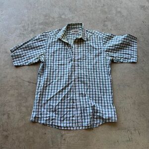 Wrangler Workwear Button up Short sleeve y2k cowboy western mens size L
